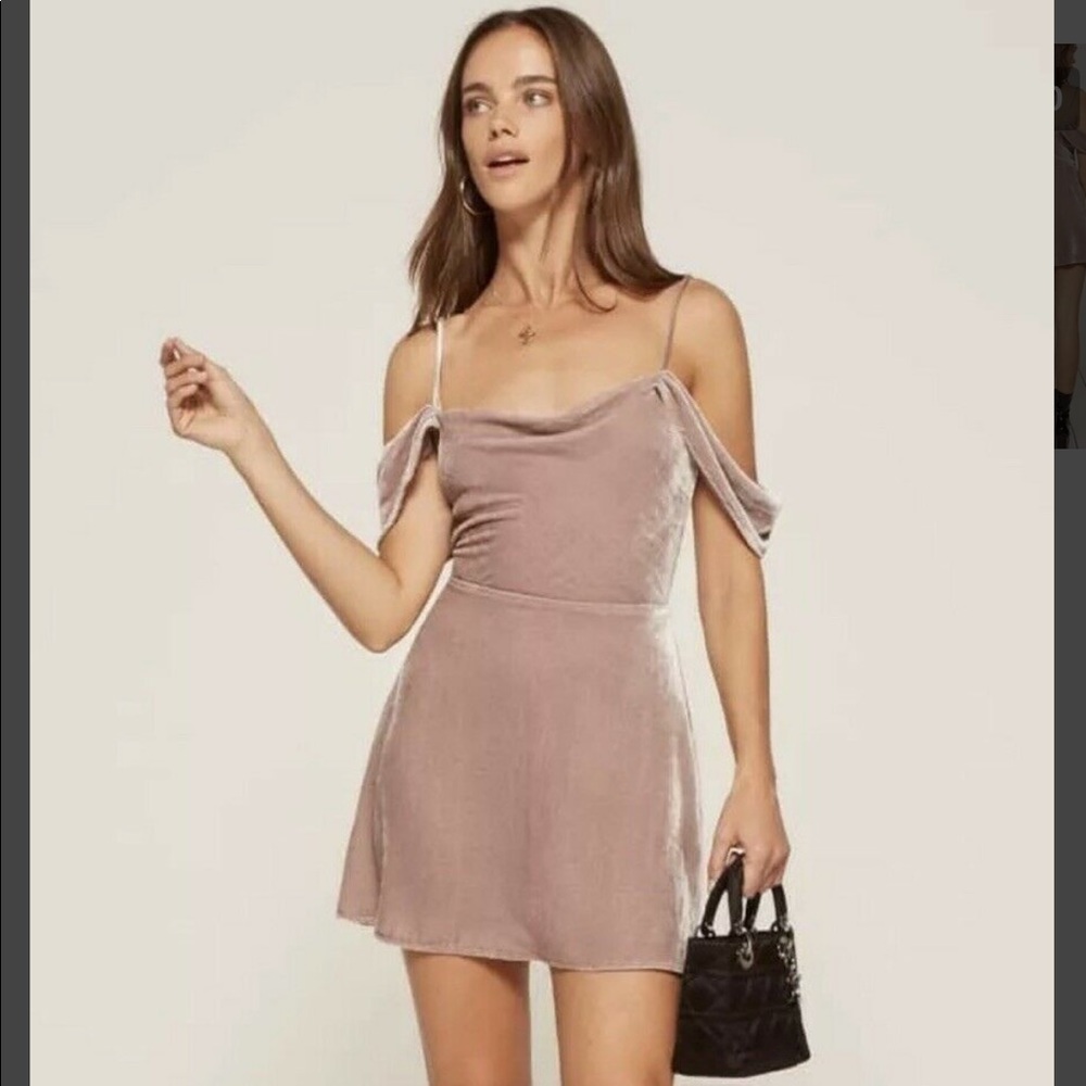 Reformation Pink Lorraine Dress